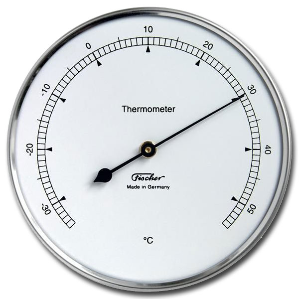 Bimetall-Thermometer 117, 100mm, chrom