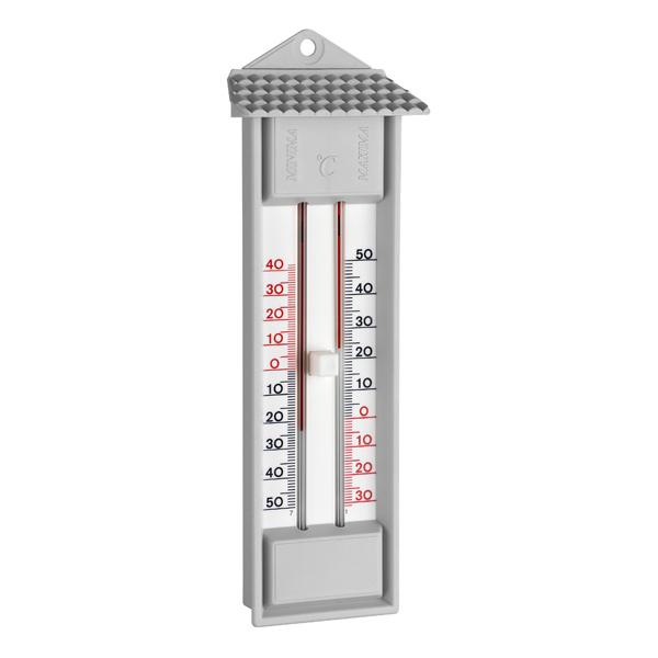 Min-Max Thermometer HG frei, grau