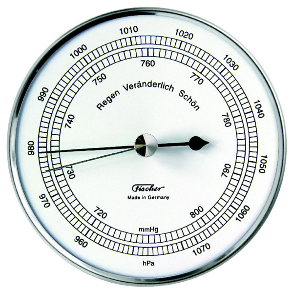 Barometer 15, 100mm, chrom