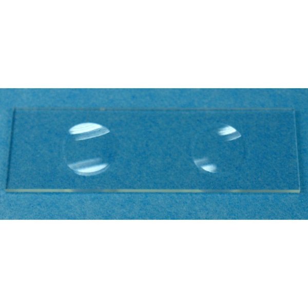 Objektträger 2 Vertiefungen 76x26mm, 10 Stk.
