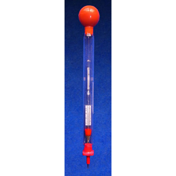 Druckerei Alkoholometer 0-30 Vol.%, mit Heber