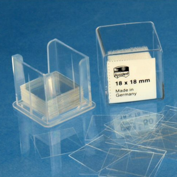 Deckgl�ser 18x18 mm 50 St�ck