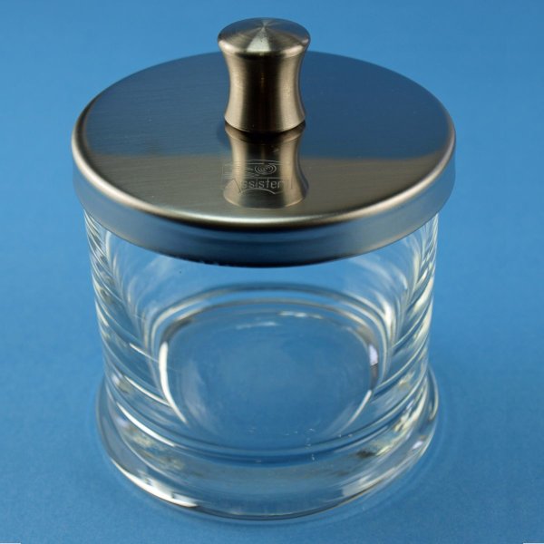 Glaszylinder mit Edelstahldeckel 100mm