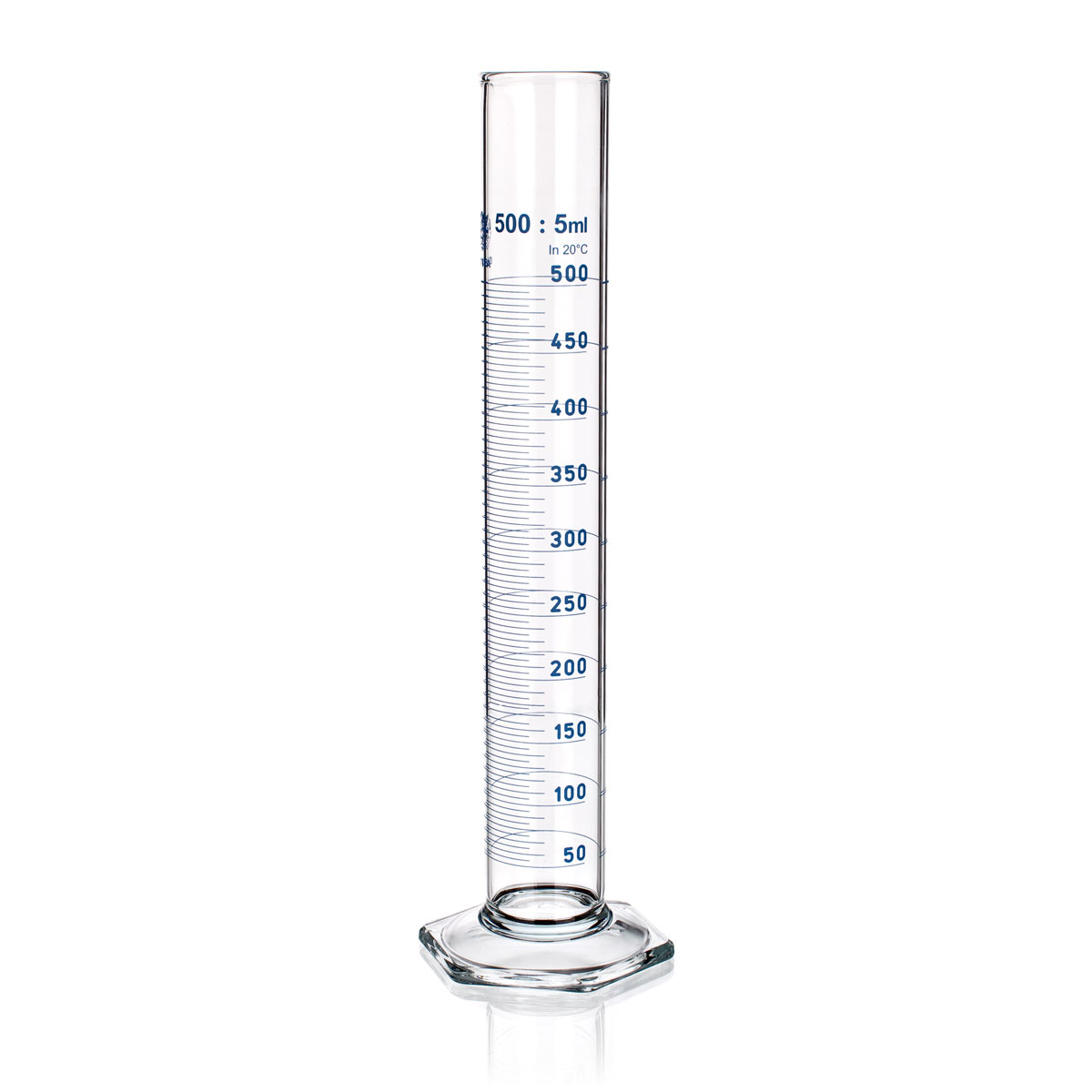 2 Stk Glaszylinder 25 ml Set Messkolben Standzylinder Glas Labor Messzylinder 