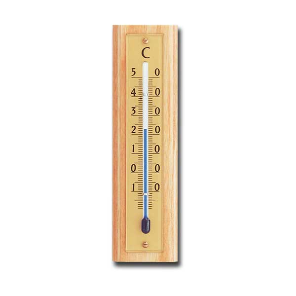 Zimmerthermometer Buche natur, -10/+50°C