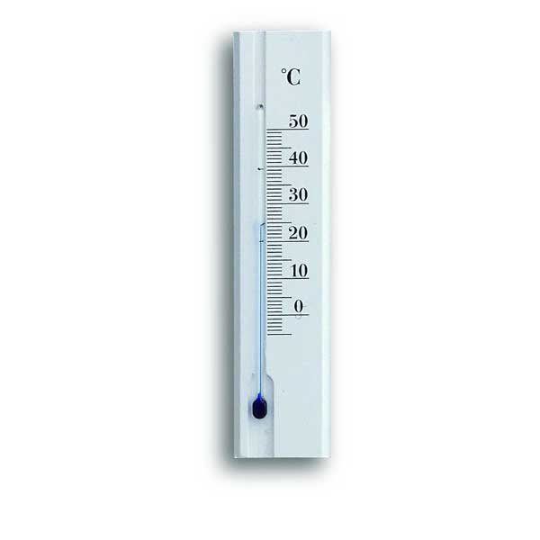 Zimmerthermometer Buche weiss, -0/+50°C